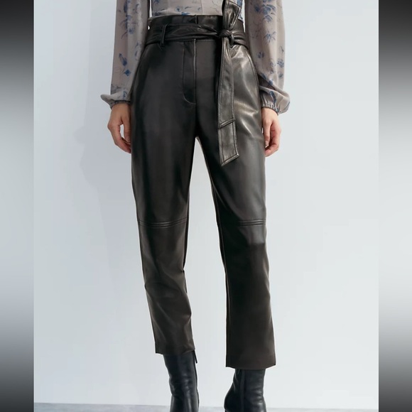 Aritzia Wilfred High Tied Vegan Leather Pant - Picture 8 of 12